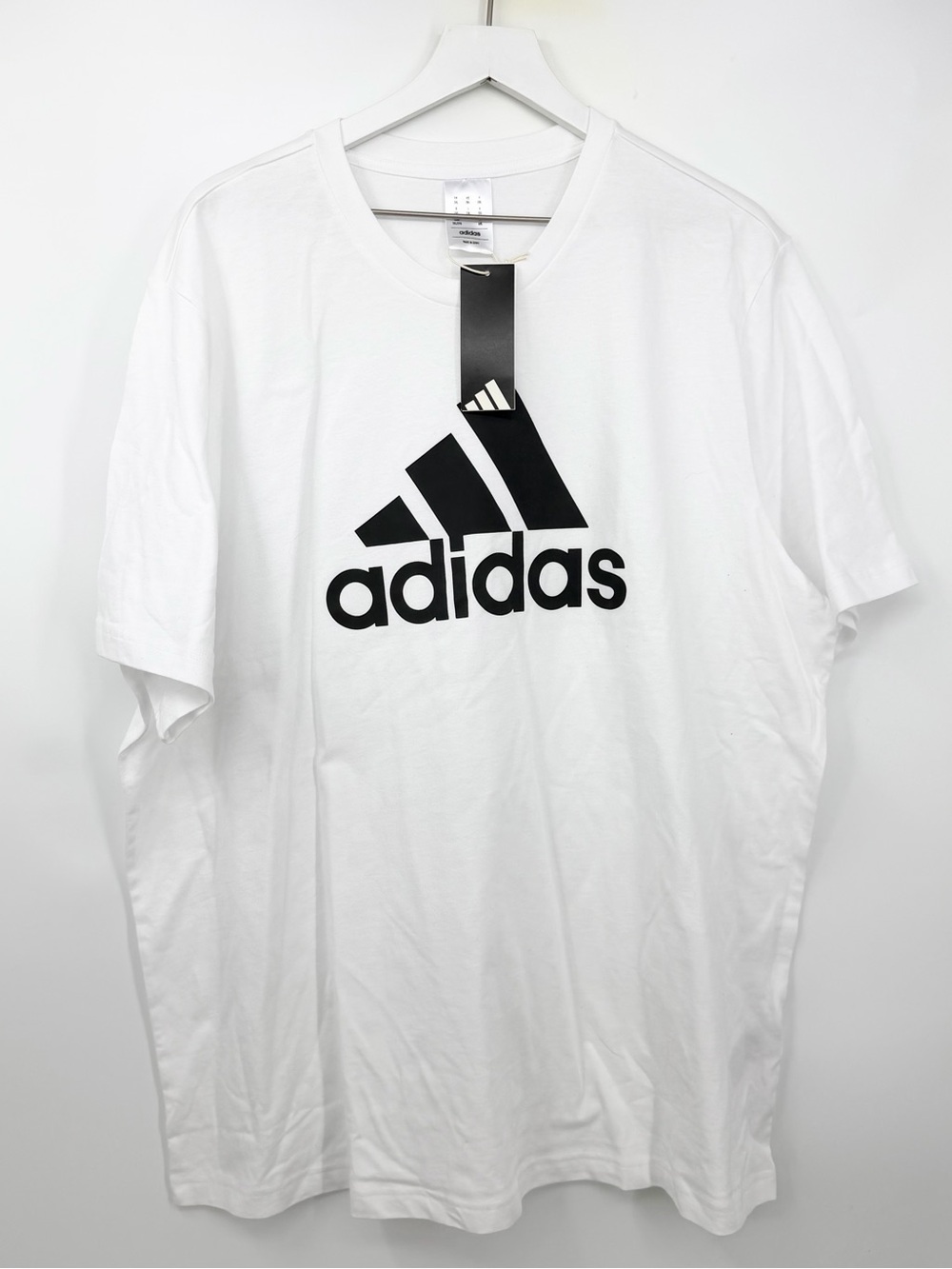 Adidas Men's T-shirt Regular Fit Bos Logo Tee Short Sleeve White Men’s 2XL NWT